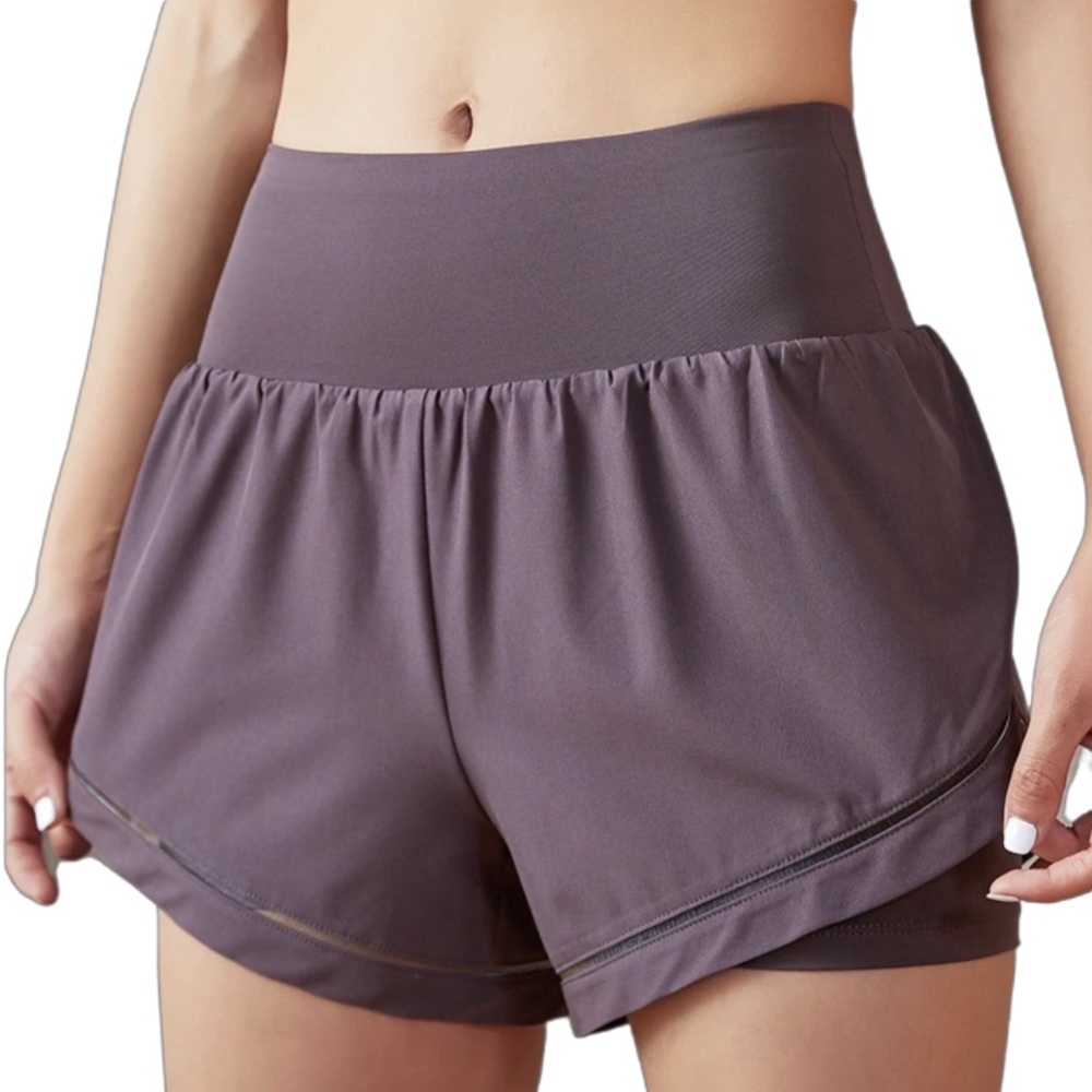 Dark Purple Yoga / Running+Bike Shorts by Zasuwa